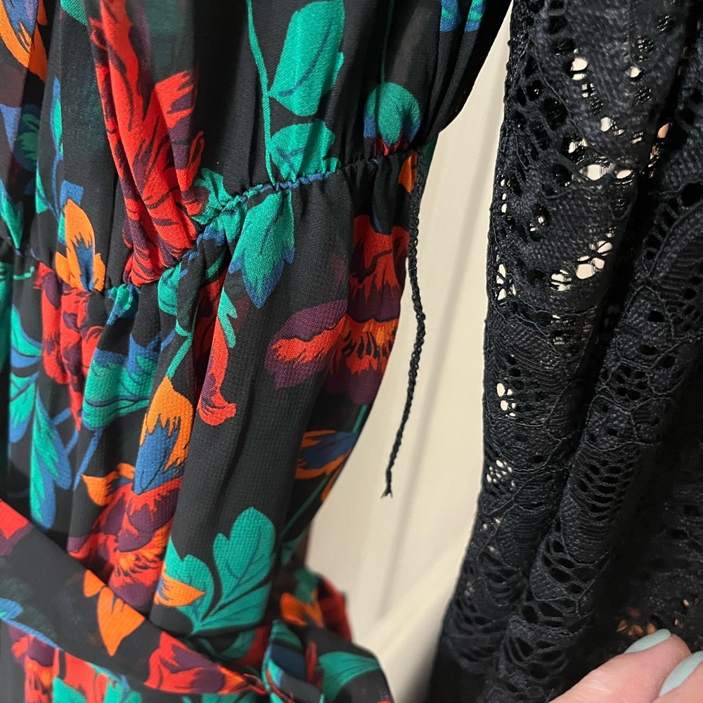 Torrid floral lace maxi dress, 0 - Picture 5 of 8